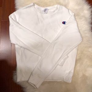 Champion white crewneck
